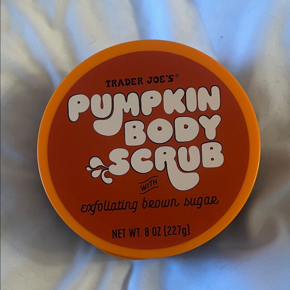 Trader Joe's Pumpkin Body Scrub - Vibrant Orange BRAND NEW